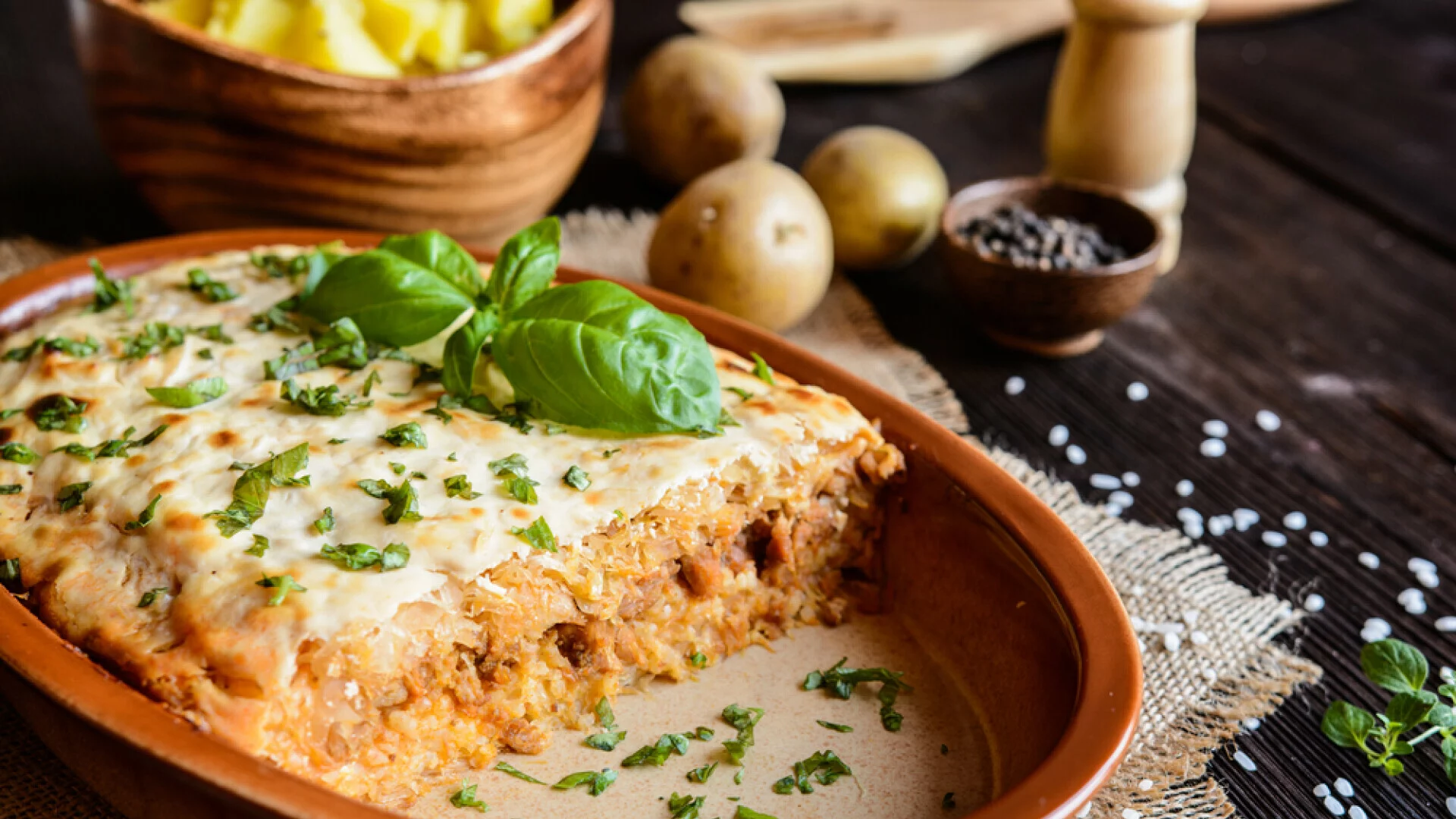 zapiekanka z ryżem - Featured